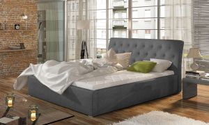 Čalouněná postel MILANO - Jasmine 96 - 140x200cm - Dřevo
