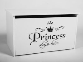 Box na hračky DARIA - Princezna nápis ADRK