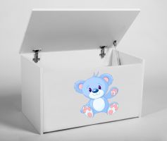 Box na hračky DARIA - Modrý medvídek