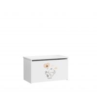 Box na hračky DARIA - Bílá - Slon ADRK