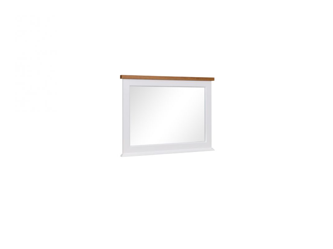 Zrcadlo GALINEO 05 - Bílá / Dub Artisan - šířka 98cm ADRK