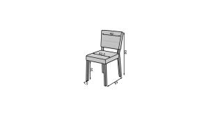 Jídelní židle RODOS 80 - Craft Gold ADRK