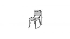 Jídelní židle RODOS 80 - Tmavý ořech ADRK