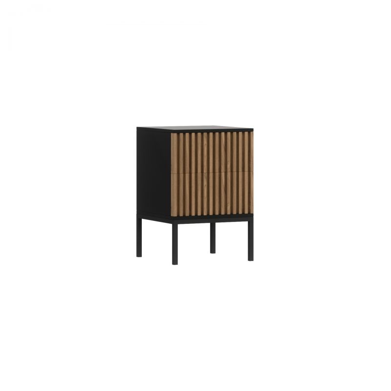 Černý noční stolek Meorati - dokonalý doplněk do vaší ložnice
