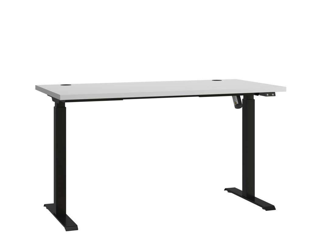 LEMPERT psací stůl MALTA 151 - výškově nastavitelný, jasan šedý, 138x67cm