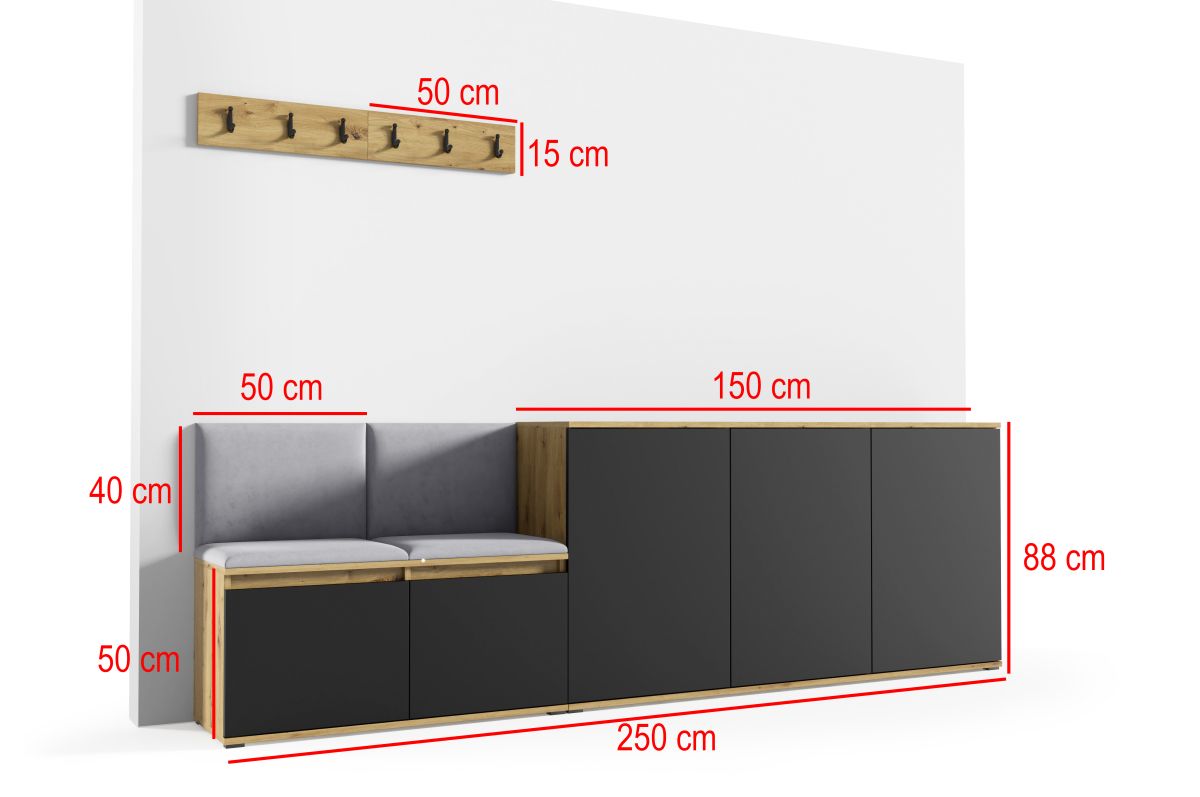 Kvalitní ABS hrany chránící nábytek před poškozením