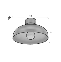 Stropní svítidlo Desolo, 21 cm ELTAP