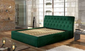 Čalouněná postel MILANO - Jasmine 96 - 160x200cm - Dřevo ELTAP