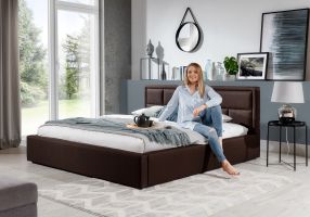 Čalouněná postel LATINA - Soft 11 - 140x200cm - Dřevo ELTAP