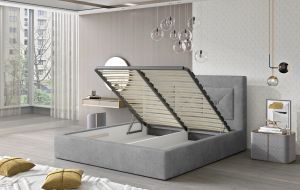 Čalouněná postel CLOE - Soft 17 - 180x200cm - Kov ELTAP