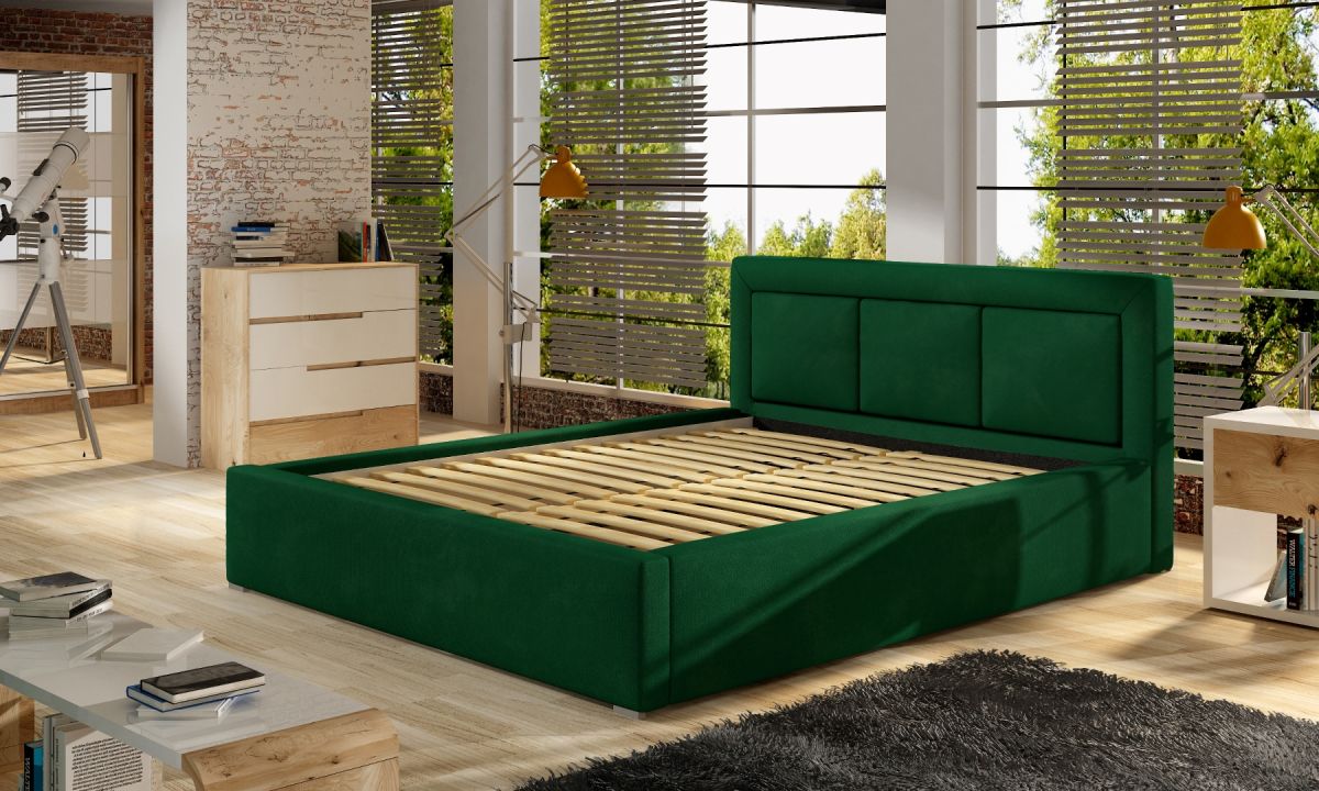 Čalouněná postel BELLUNO - Dřevěný rám