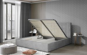 Čalouněná postel AUDREY - Dora 28 - 140x200cm - Kov ELTAP