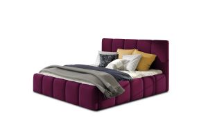 Čalouněná postel EDVIGE - Matt Velvet 68 - 160x200cm - s úložným prostorem ELTAP