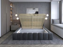 Čalouněná postel LAMICA - Monolith 09 - 140x200cm - Dřevo ELTAP