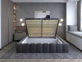Čalouněná postel LAMICA - Monolith 09 - 160x200cm - Kov ELTAP