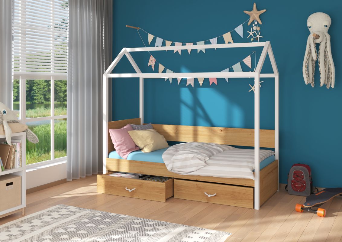 Dětská postel OTELLO - stylizovaný domeček