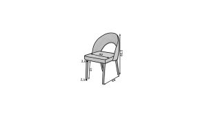 Jídelní set RODOS 82 - 1+6 židlí - Černá ADRK