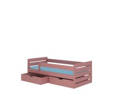 Postel s matrací BEMMA - Růžová - 90x200cm ADRK