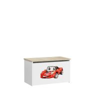 Box na hračky DARIA - Sonoma - Červené autíčko ADRK