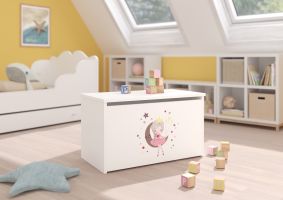 Box na hračky DARIA - Bílá - Spící princezna