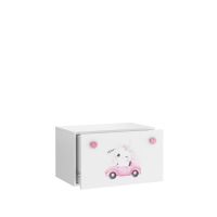 Box na hračky INGA - Růžová - Kotě v autíčku ADRK