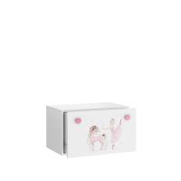 Box na hračky INGA - Růžová - Balerína s jednorožcem ADRK