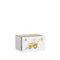Box na hračky INGA - Sonoma - Bagr ADRK