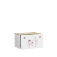 Box na hračky INGA - Sonoma - Balerína s jednorožcem ADRK