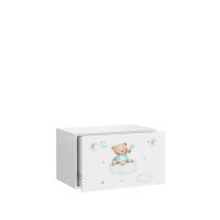 Box na hračky INGA - Bílá - Medvídek ADRK