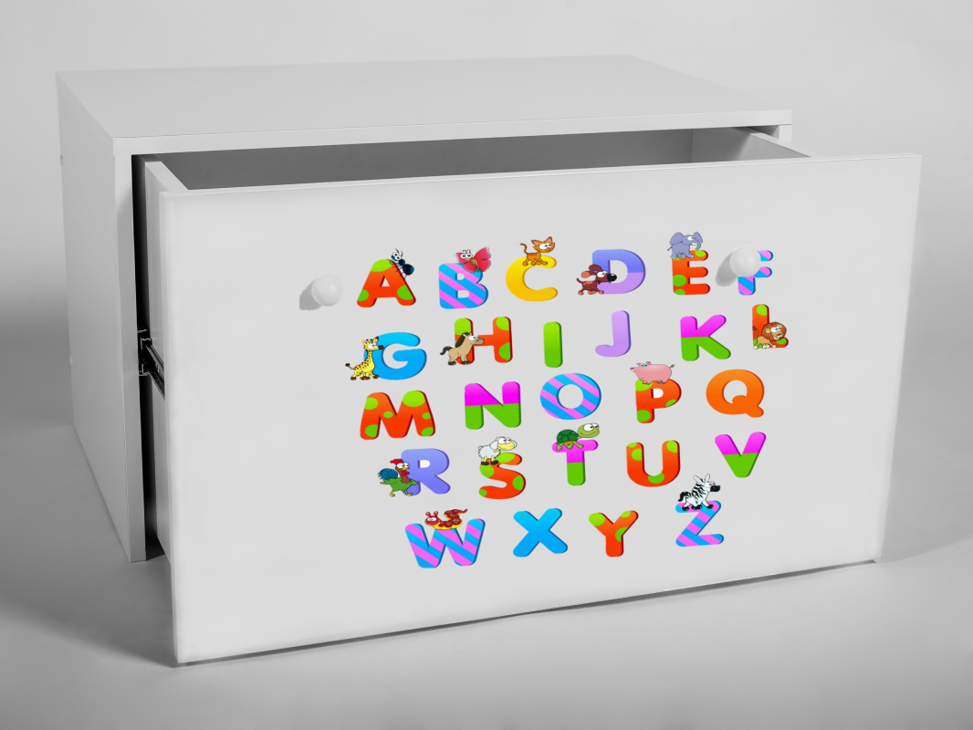 ADRK Box na hračky INGA - Abeceda