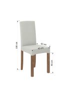 Jídelní židle RODOS K61 - Tmavý ořech ADRK
