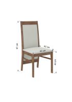 Jídelní židle RODOS K16 - Ttmavý ořech ADRK