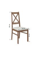 Jídelní židle RODOS K67 - Tmavý ořech ADRK