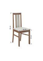Jídelní židle RODOS K75 - Tmavý ořech ADRK