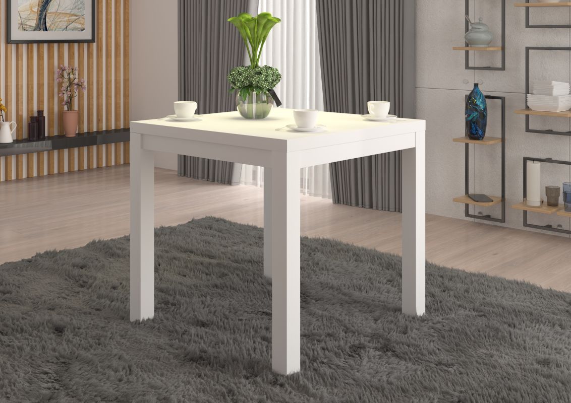 ADRK Konferenční stolek OLAF 1 - Bílá - šířka 80cm