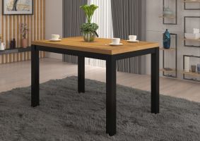 Konferenční stolek OLAF 2 - Artisan / Černá - šířka 120cm