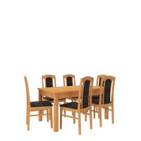 Jídelní set RODOS 53 - 1+6 židlí - Olše ADRK