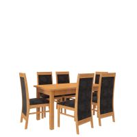 Jídelní set RODOS 7 - 1+6 židlí - Olše ADRK
