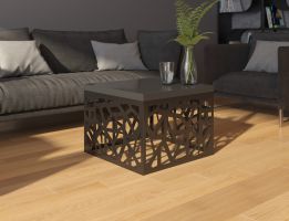 Konferenční stolek TACHTA - Černá / Černý lesk - šířka 60cm