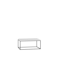 Konferenční stolek WERTIKO - Černá / Bílý lesk - šířka 100cm ADRK