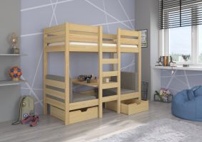 Patrová postel BART - Přírodní - 90x200cm