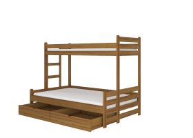 Patrová postel BENITO - Dub - 90/120x200cm ADRK