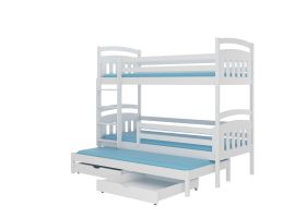 Patrová postel ALDO - Bílá - 80x180cm ADRK