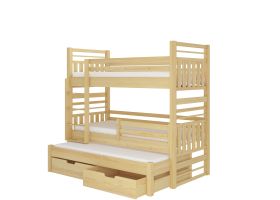 Patrová postel HIPPO - Přírodní - 80x180cm ADRK
