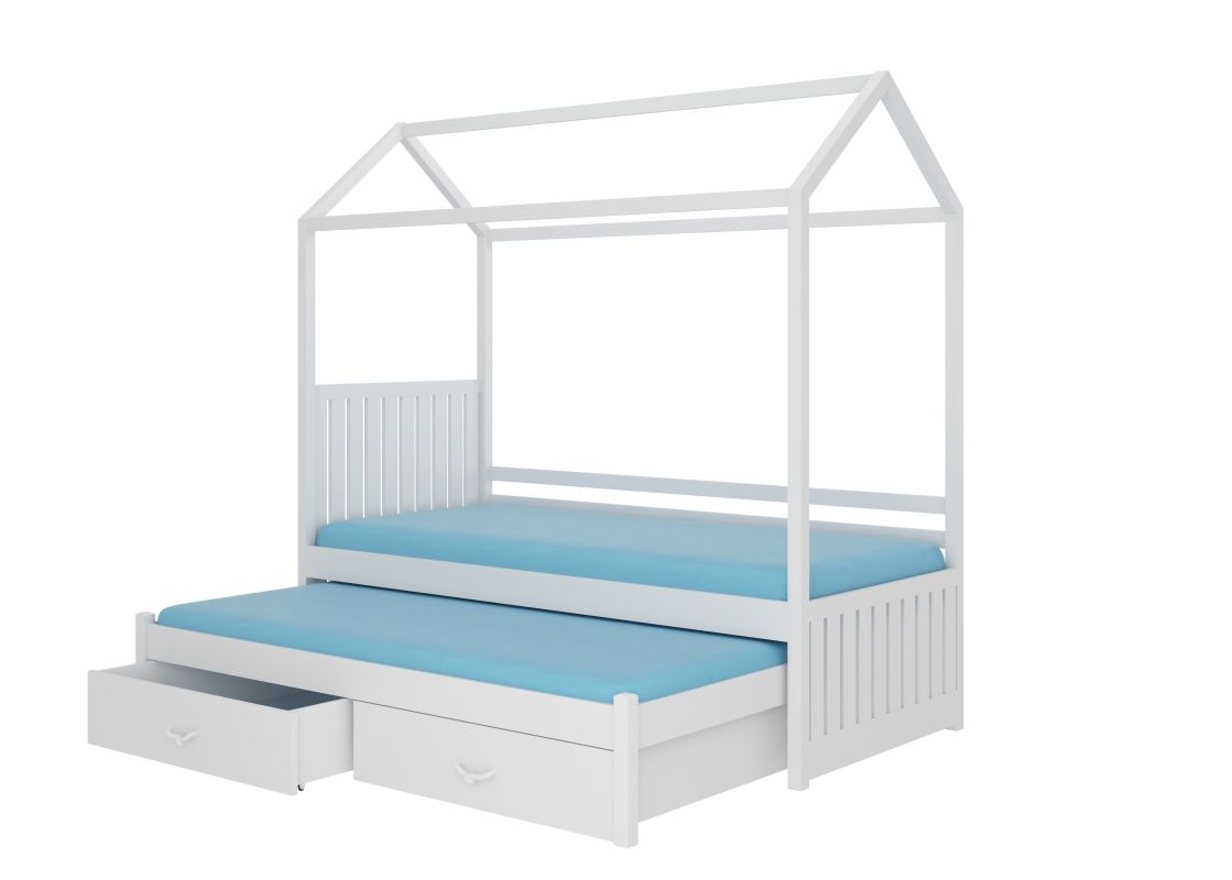 Dvoulůžková dětská postel Jonaszek v různých barevných provedeních