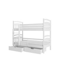 Patrová postel s matracemi ADA - Bílá - 90x200cm ADRK