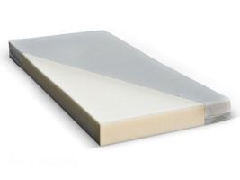 Patrová postel s matracemi LETICIA - Bílá / Bílá - 75x180cm ADRK