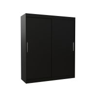 Posuvná skříň LINCOLN - Černá - šířka 180cm ADRK