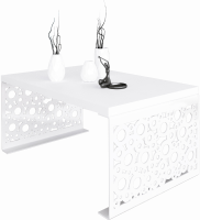 Konferenční stolek RINA - Bílá / Bílá - 100x45x60cm ADRK