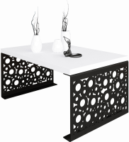 Konferenční stolek RINA - Černá / Bílá - 100x45x60cm ADRK